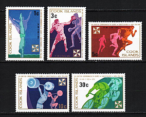 Кук, 1974, Игры Содружества, 5 марок